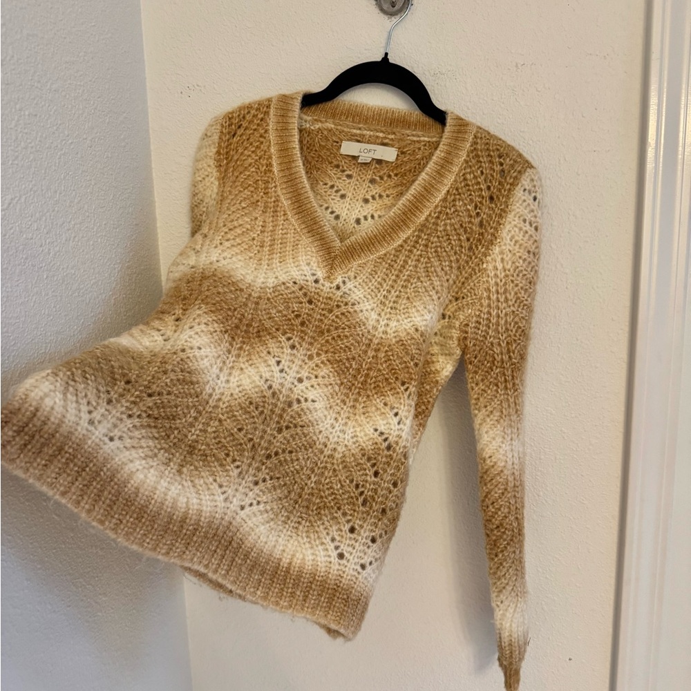 EUC LOFT Space Dye V-Neck Sweater - Picture 6 of 9